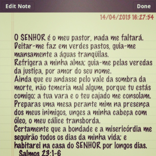 O #SENHOR #é #o #meu #pastor, #nada #me #faltará. #Salmos…